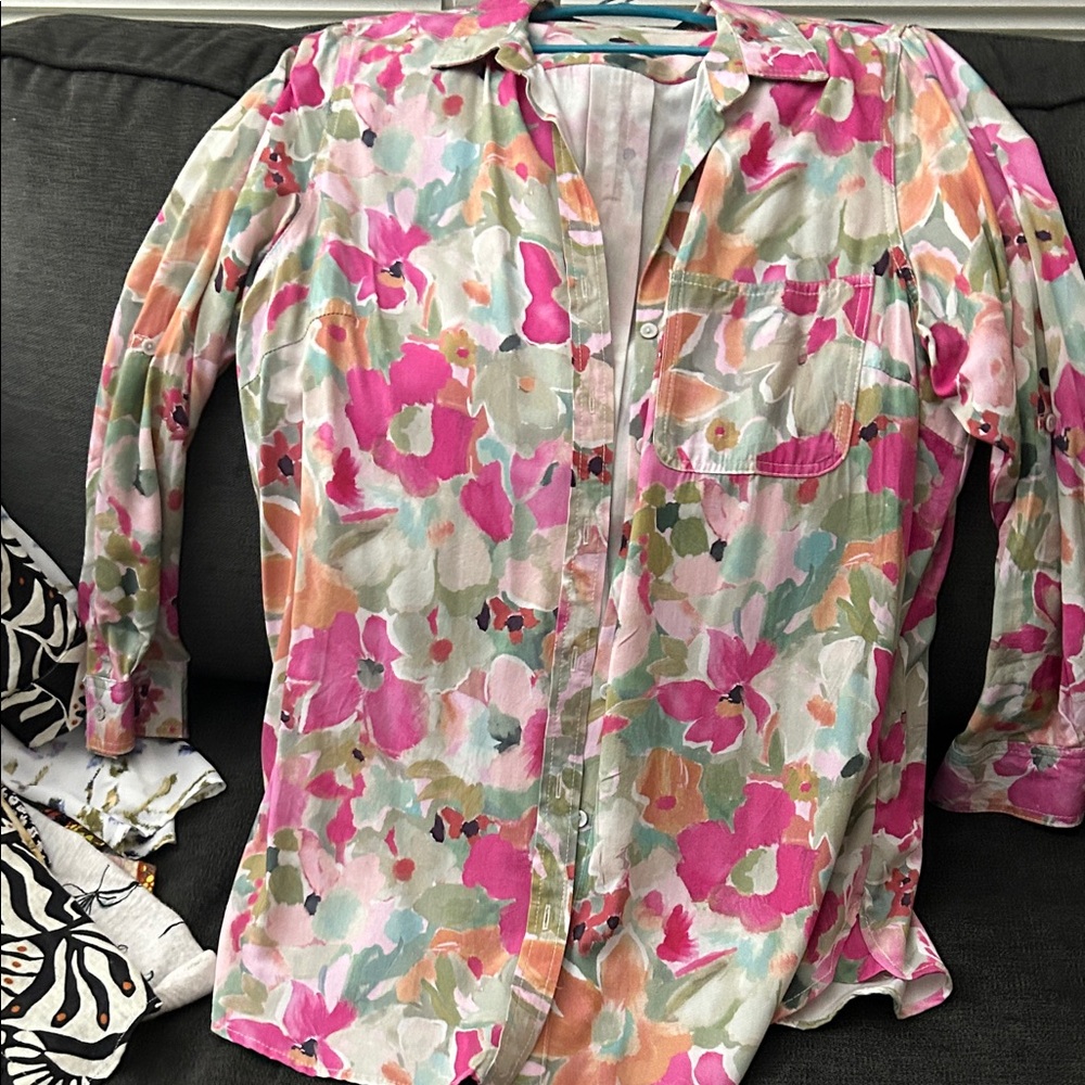 Floral Button-Up Shirt